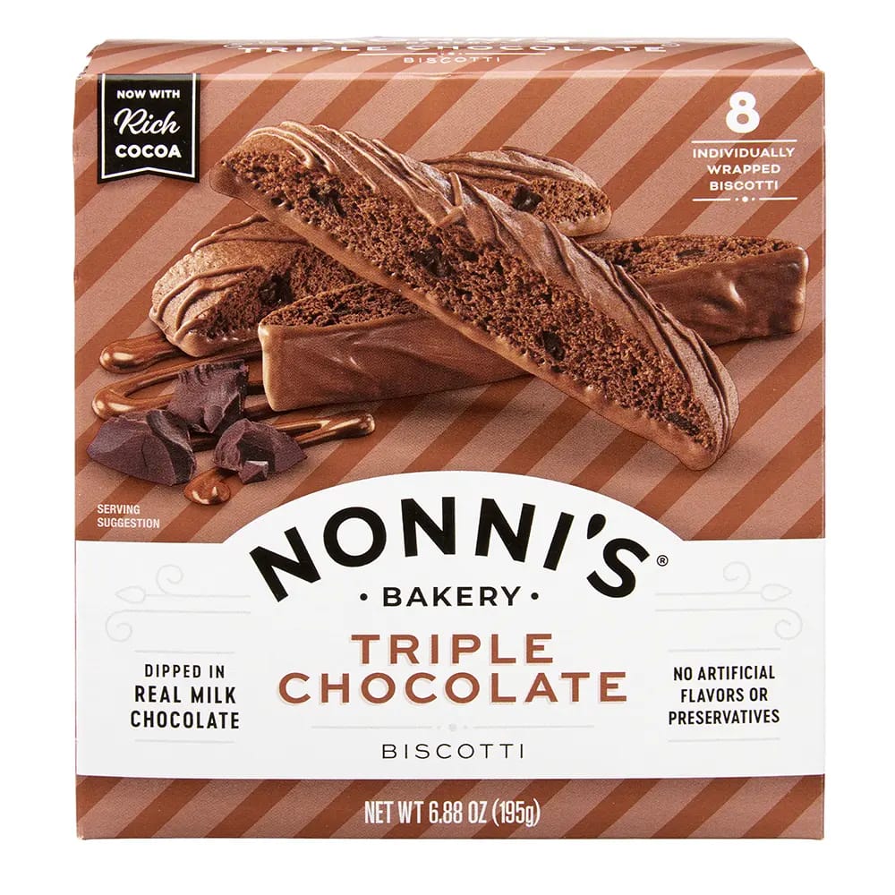 Nonni's Triple Chocolate Biscotti, 8 pk, 6.88 oz