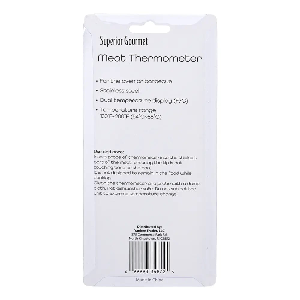 Superior Gourmet Stainless Steel Meat Thermometer