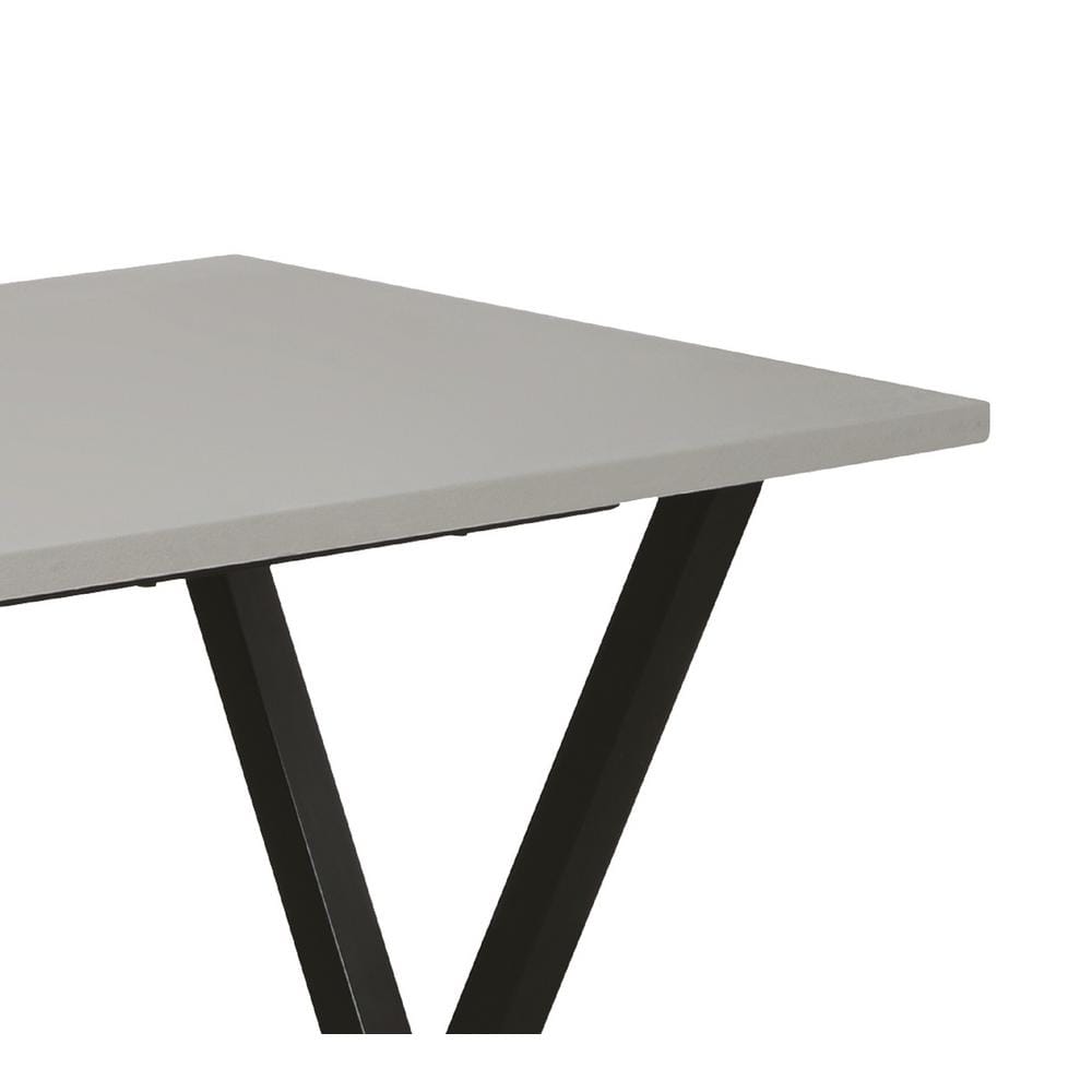 Bolton Furniture Cornerstone Concrete-Coated 30" x 48" Coffee Table, Gray/Black