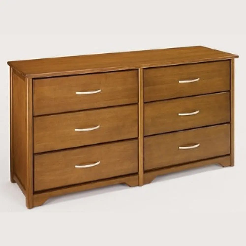 Butler Human Services 6-Drawer Commercial Bedroom Dresser, Chestnut