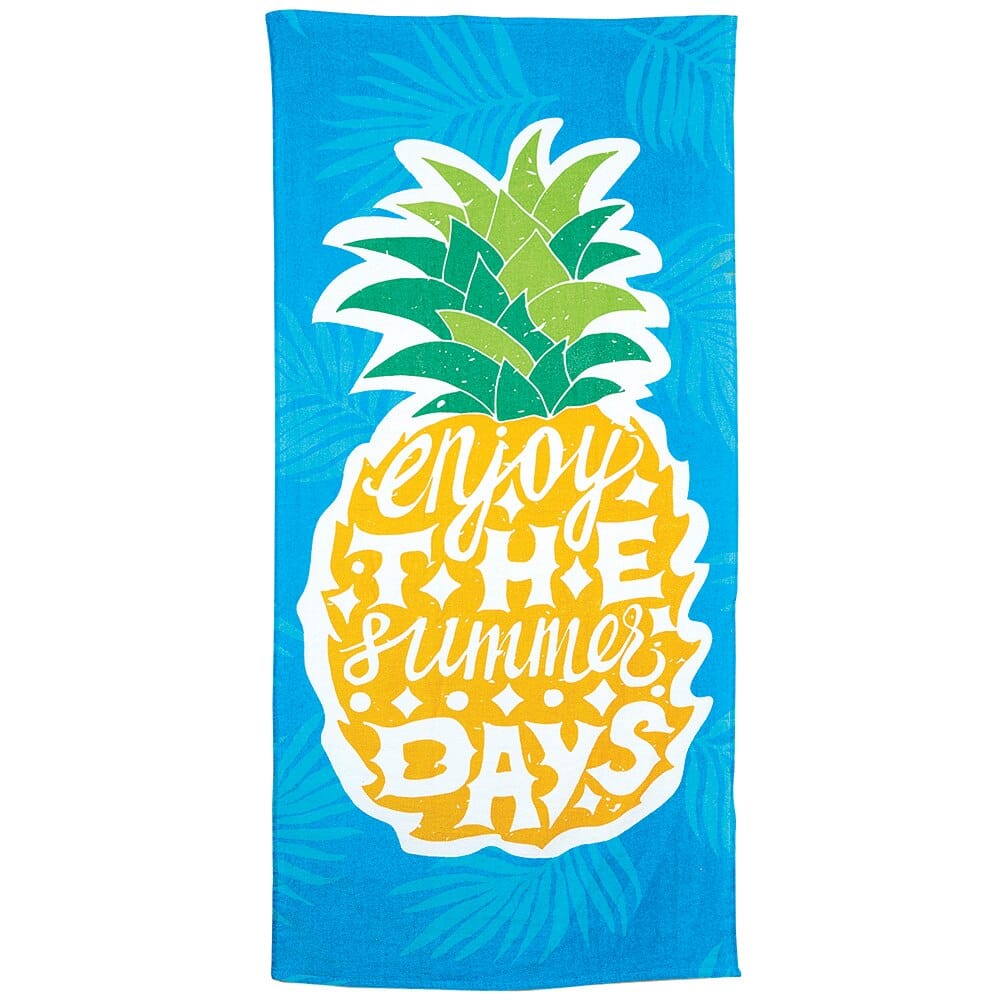 Cotton Printed Kids Beach Towel, 30" x 60"