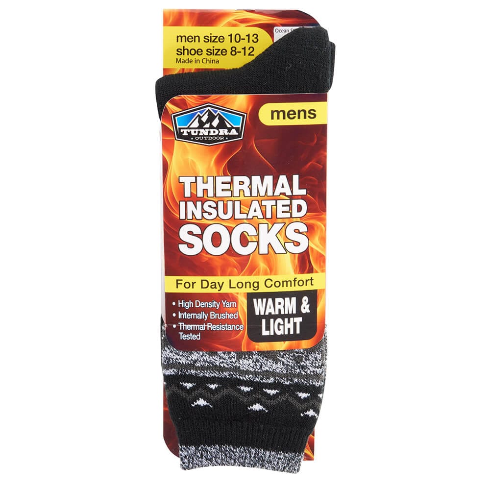 Tundra Outdoor Men's Lightweight Thermal Insulated Socks