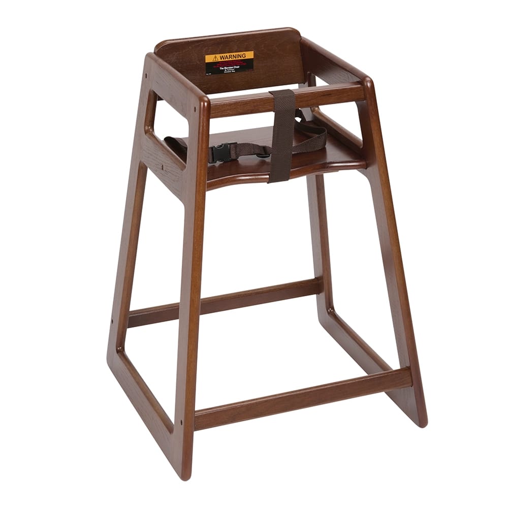 Tomlinson Industries Stacking Restaurant Wood High Chair, Tuscany