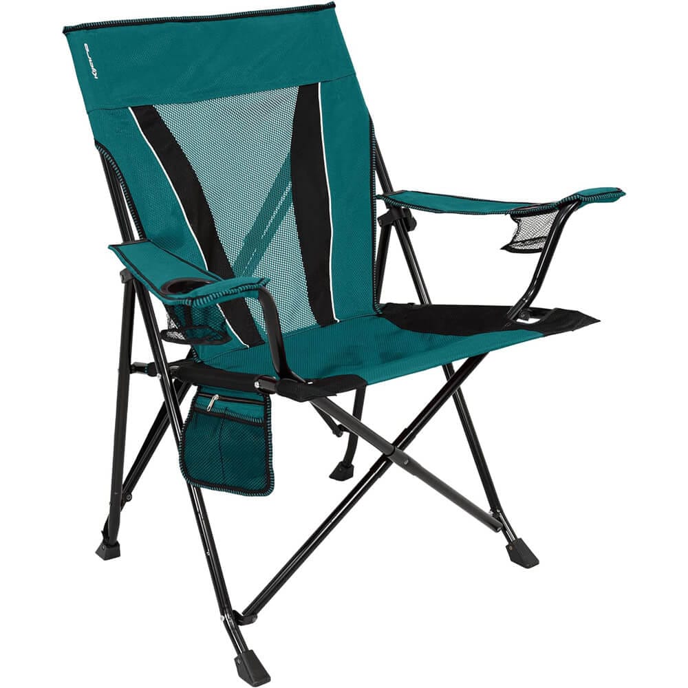 Kijaro XXL Dual Lock Portable Camping Chair, Cayman Blue Iguana