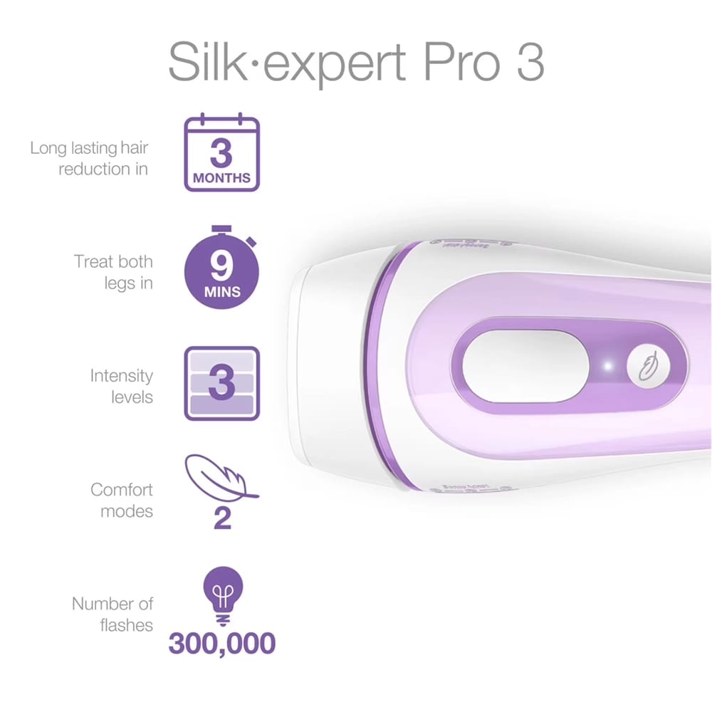 Braun Silk Expert Pro3 IPL Hair Removal System for Women