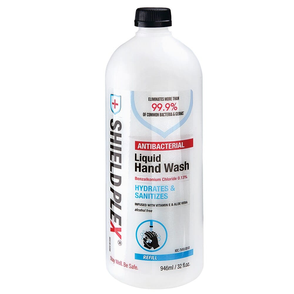 ShieldPlex Antibacterial Liquid Hand Wash, 32 fl oz