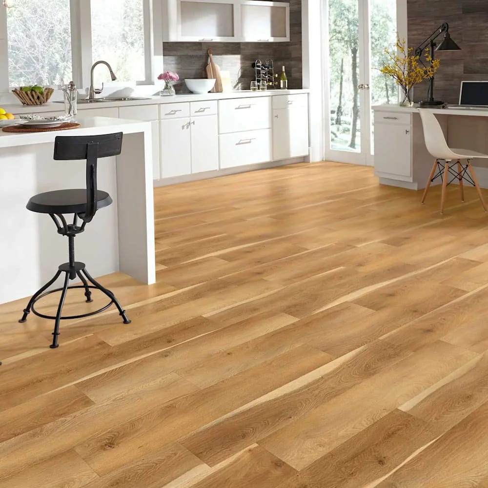 CoreLuxe 8 mm Clay Harbor Hickory Waterproof Rigid Vinyl Plank Flooring, Blonde, 22.9 sq. ft. ($5.02/ sq. ft.)