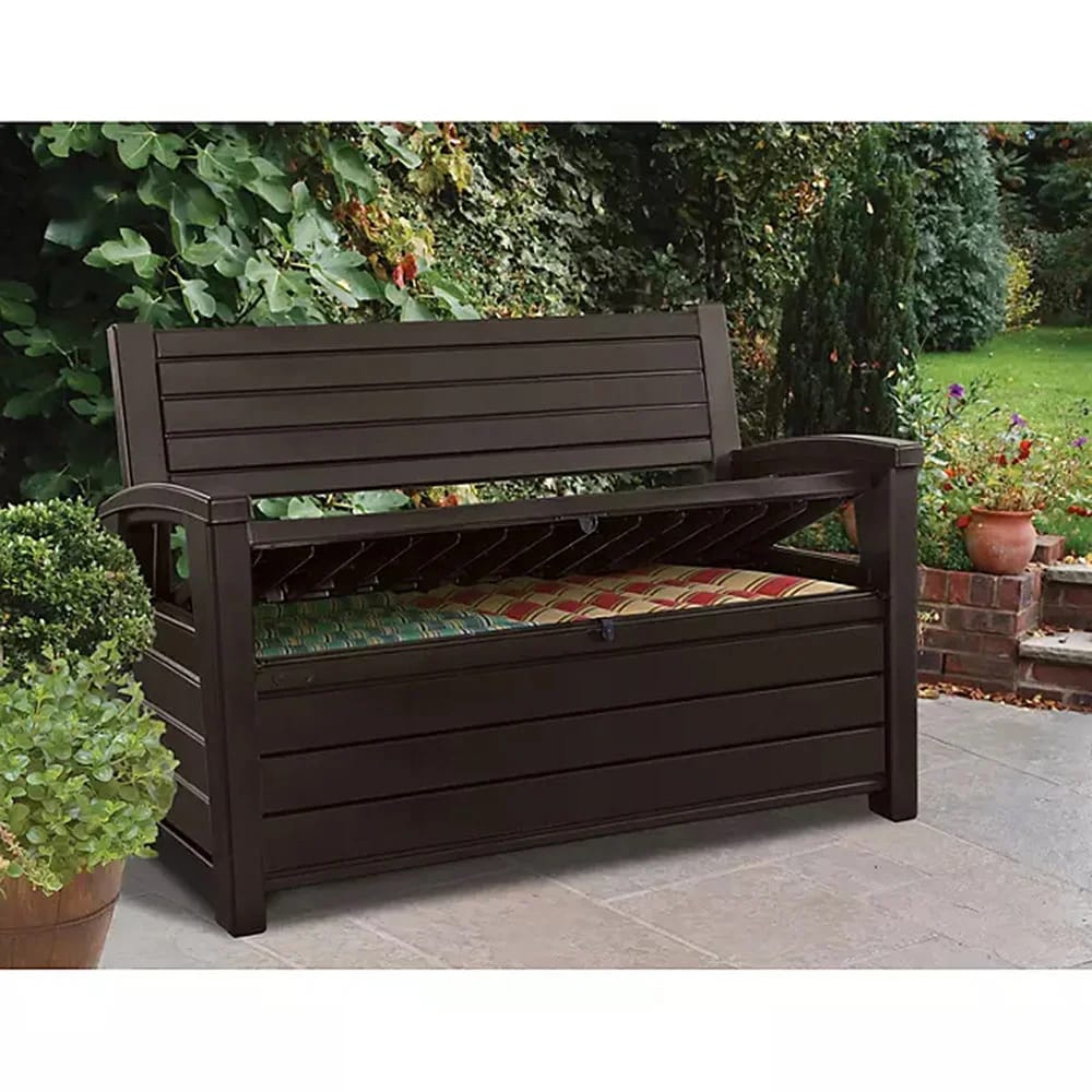 Keter Hudson Storage Bench, Brown