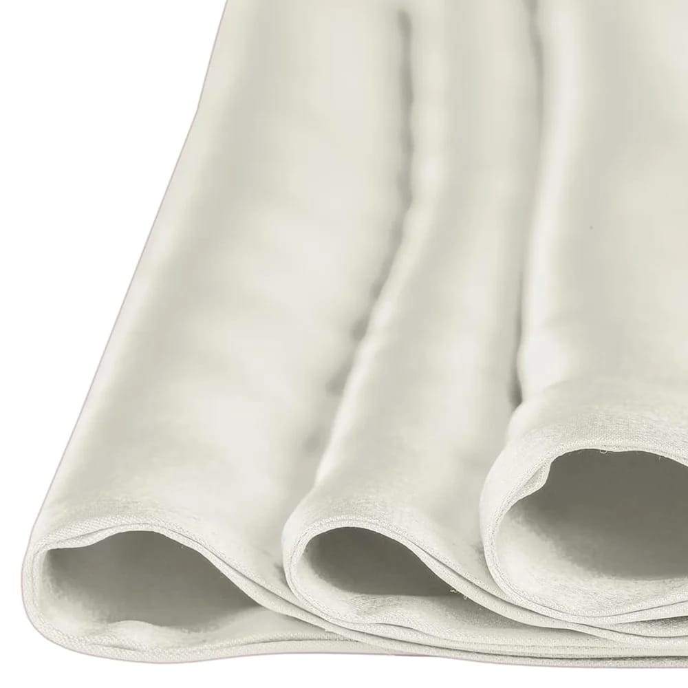 Beckham Hotel Collection Standard Silk Pillowcase, Ivory, 2 Pack