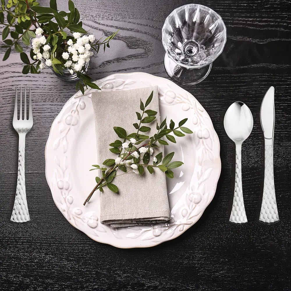 Smith & Callahan 48-Piece Brilliant Silver Premium Cutlery Set