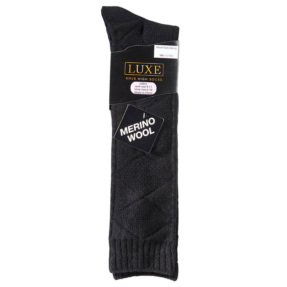 Luxe Women's Merino Wool Knee High Socks