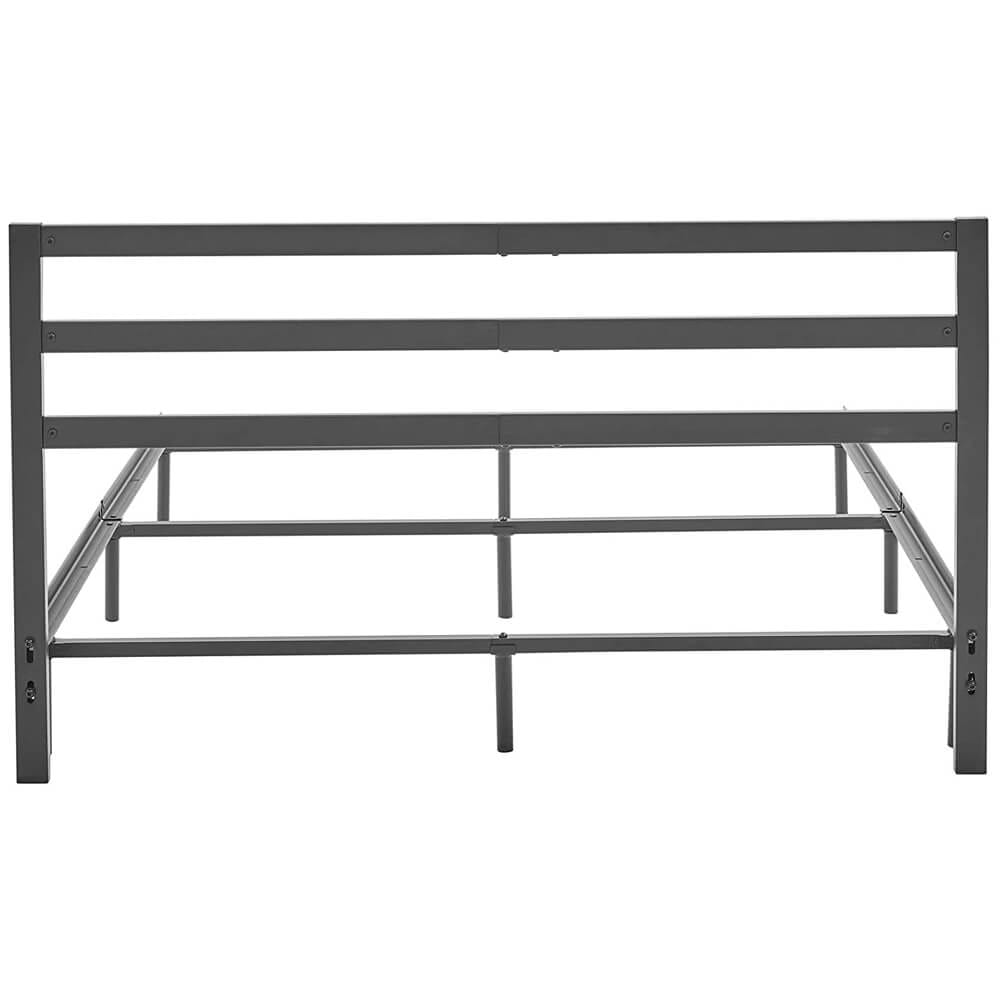 Classic Brands Grande Metal Full Bed Frame with Headboard, Black