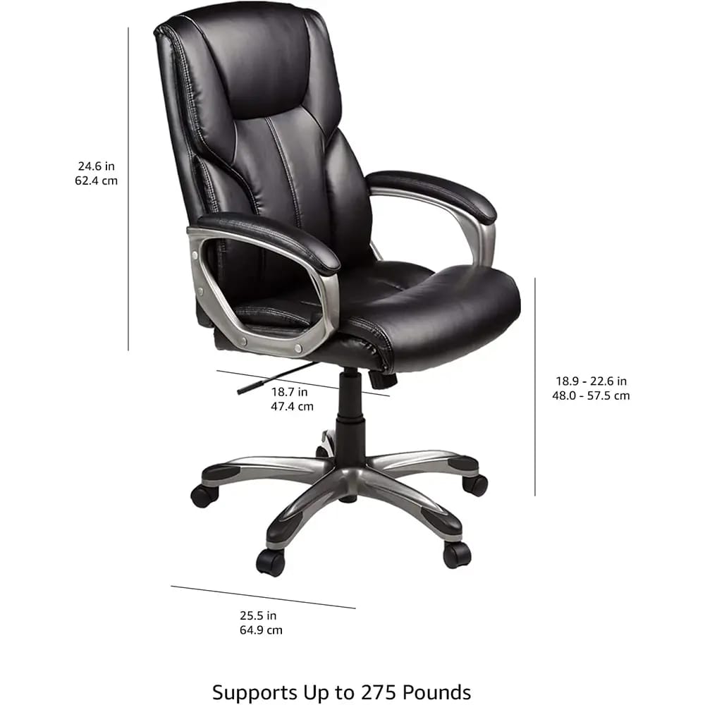 Executive Home Office Desk Chair, Black