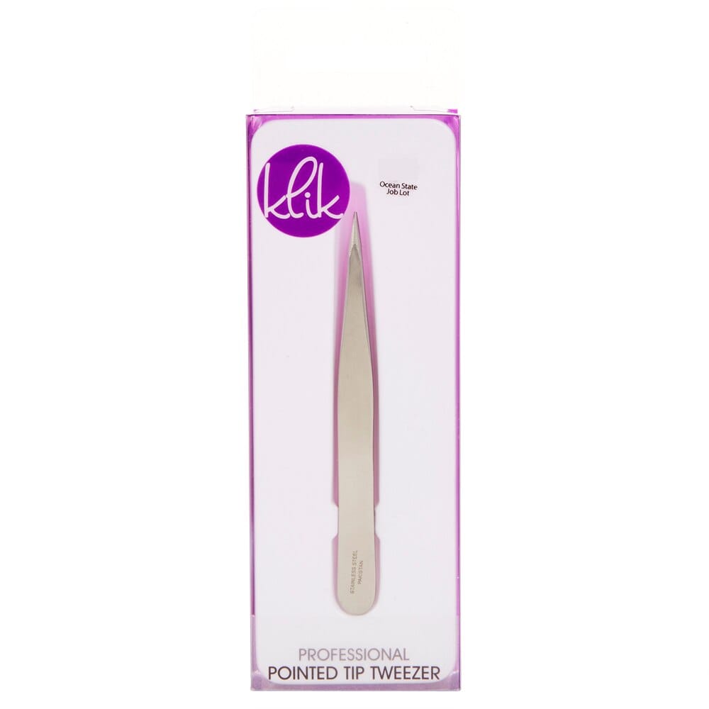 Klik Stainless Steel Professional Point Tip Tweezers