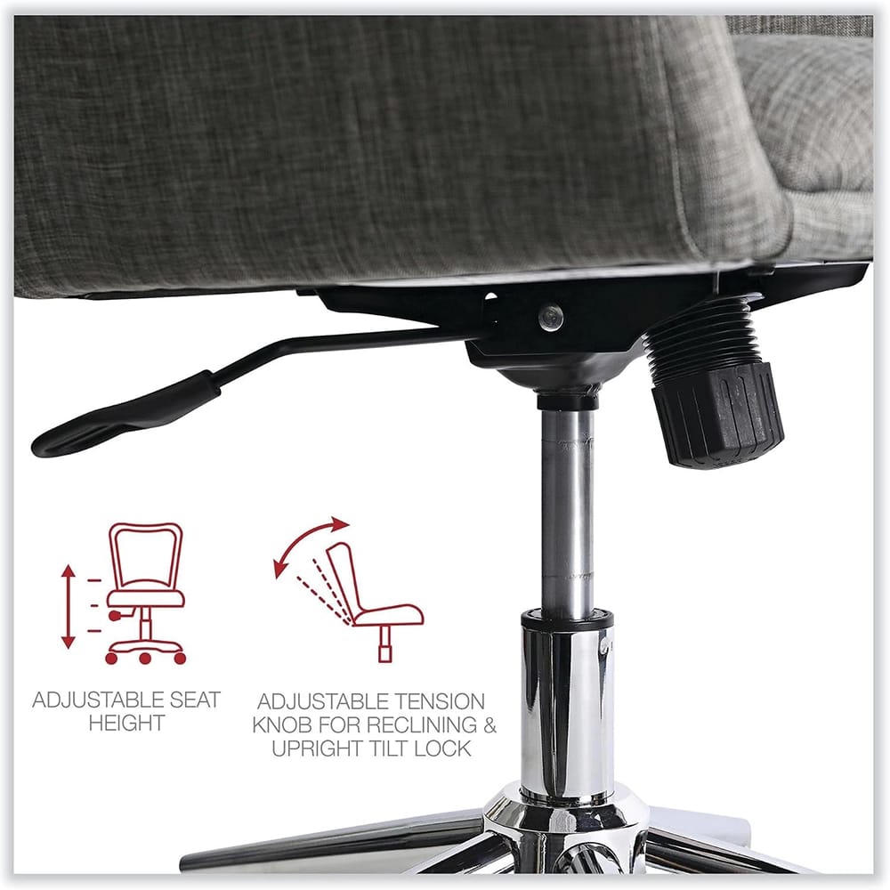 Alera Mid-Century Task Chair, Gray