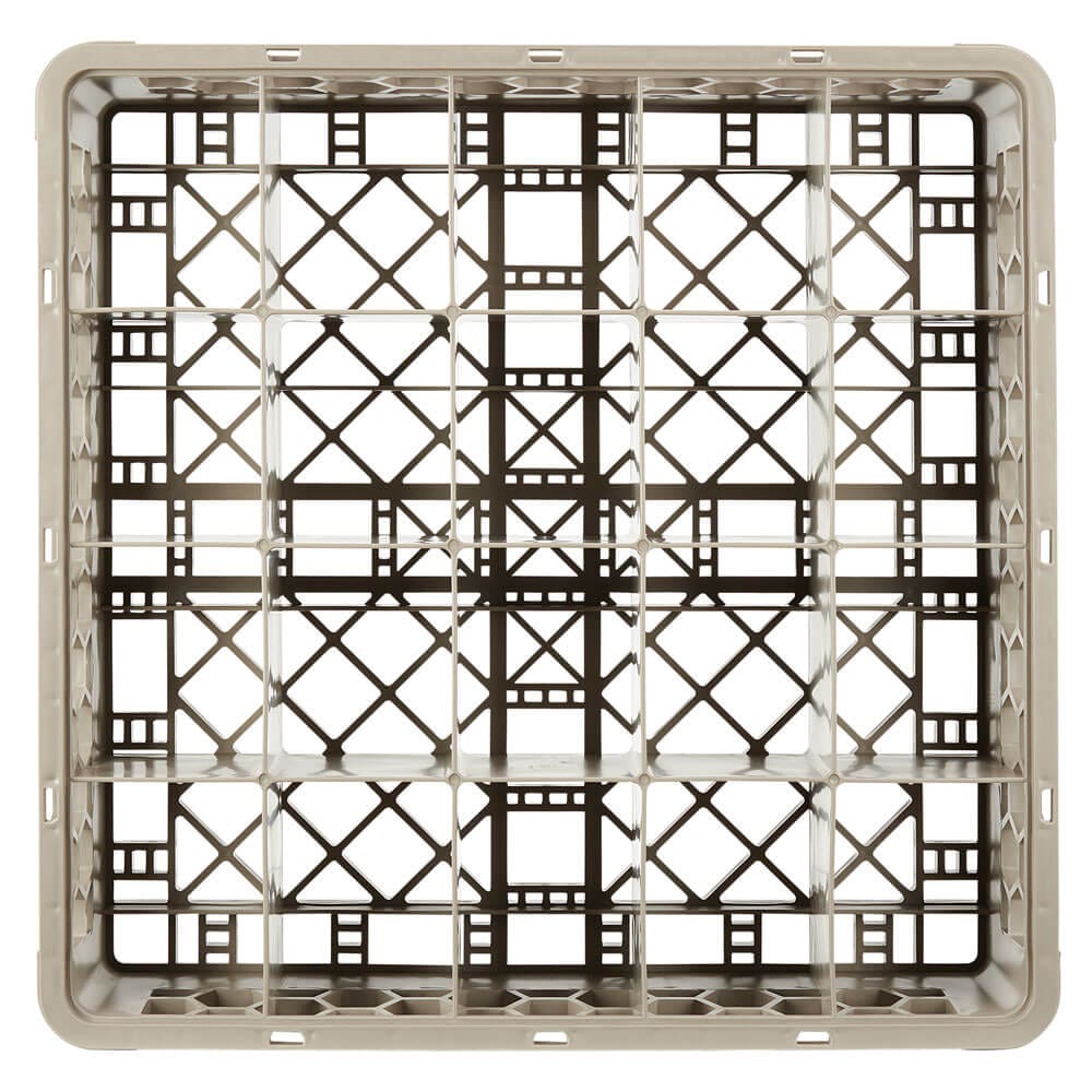 Carlisle OptiClean Glass Rack with 20 Compartments, Beige