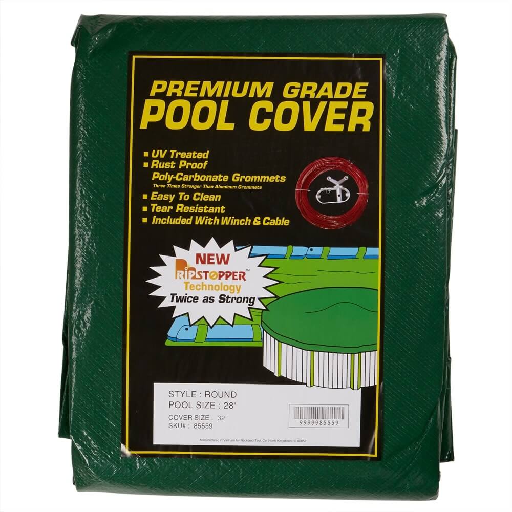 Premium Grade Round Winter Pool Cover, 32'