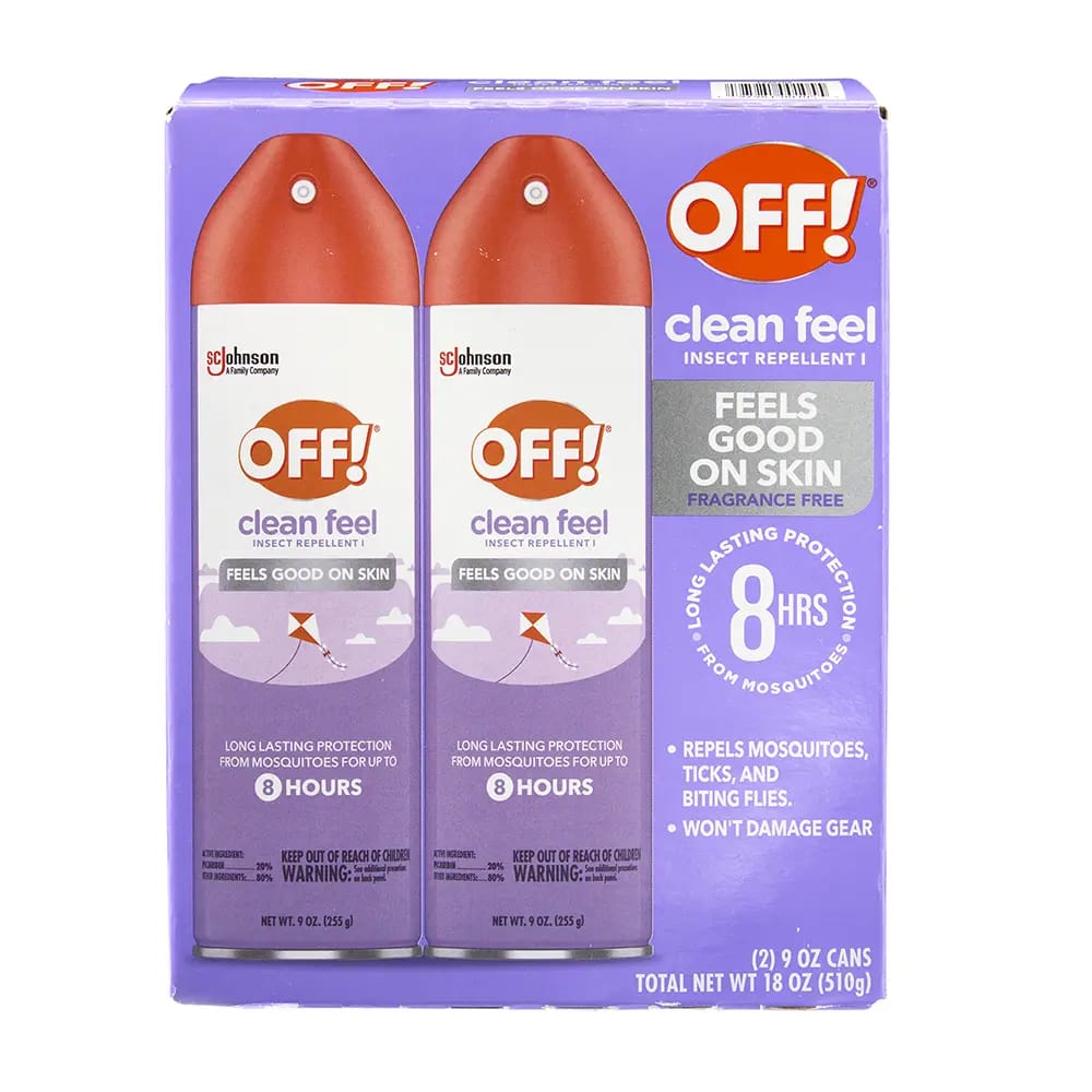 OFF! Clean Feel Insect Repellent, 2pk, 9 oz.