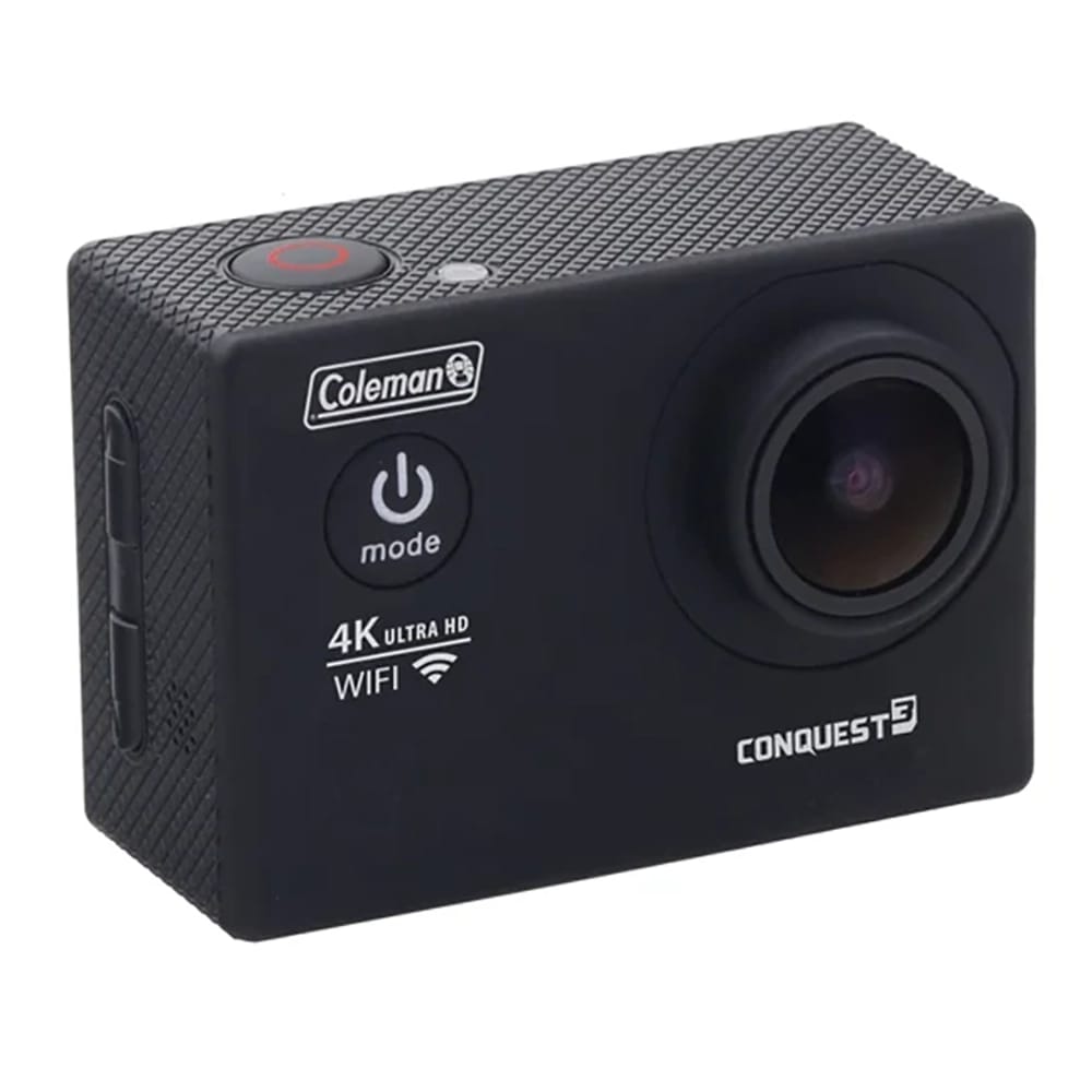 Coleman Conquest3 4K Ultra HD & 16.0 MP Waterproof Sports Camera Kit, Black