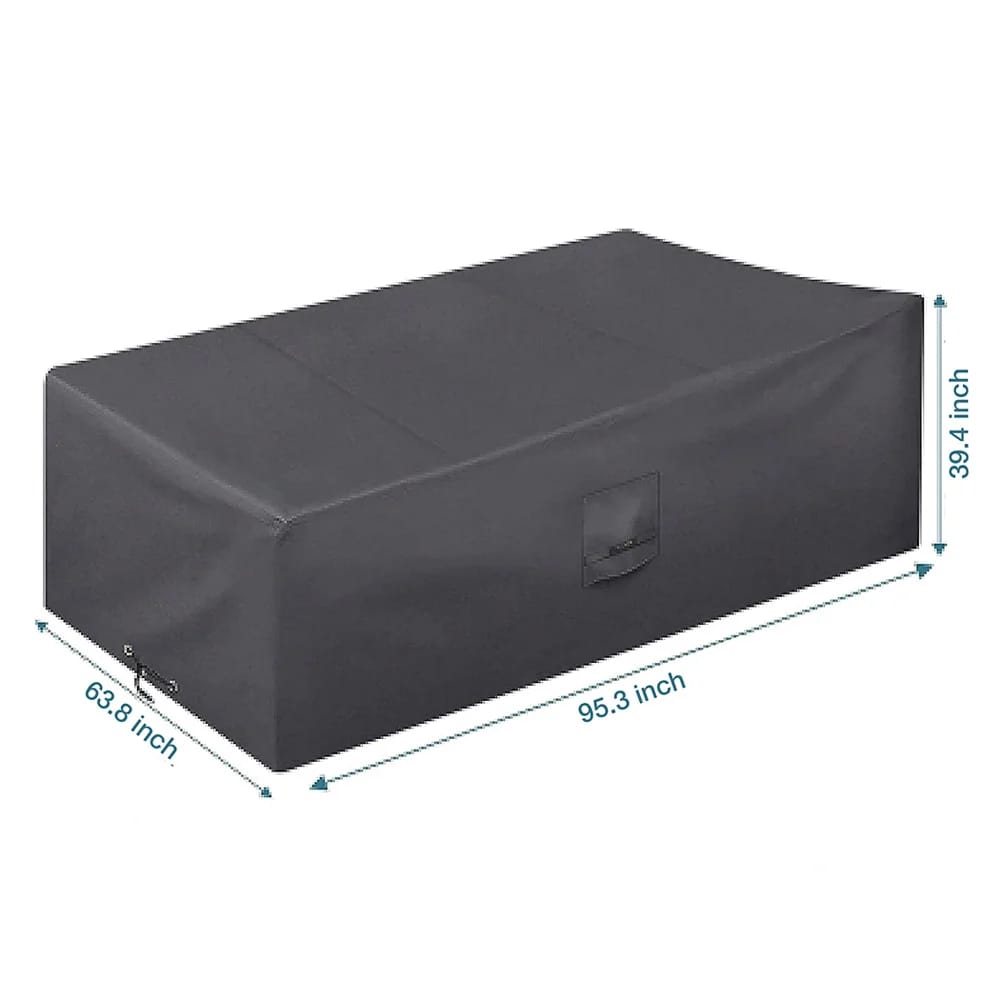 Smartpeas Outdoor Furniture Cover, Cool Gray, 95.3" x 63.8"