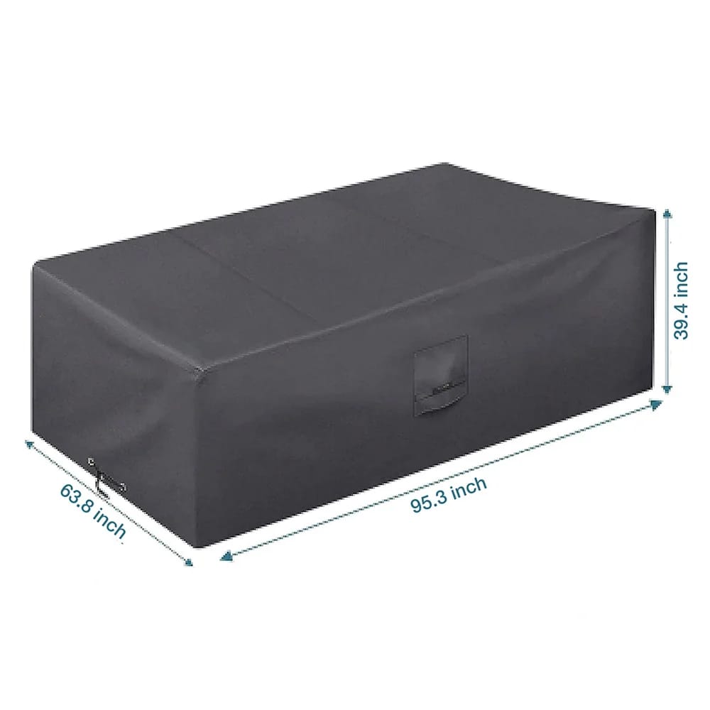 Smartpeas Outdoor Furniture Cover, Cool Gray, 95.3" x 63.8"