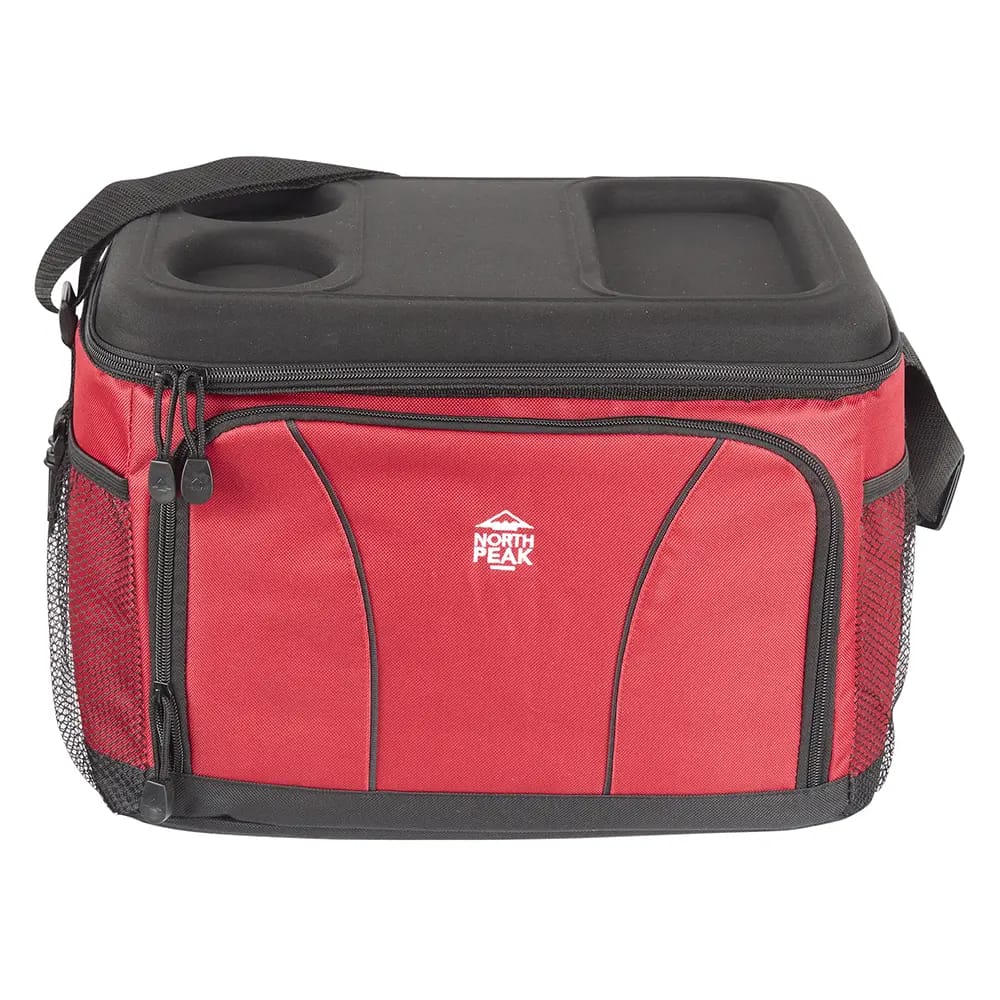 North Peak 32-Can Molded Top Cooler, Red