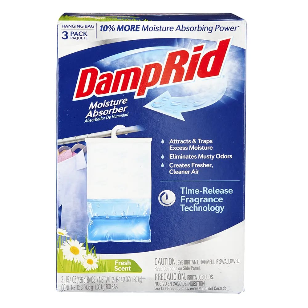 DampRid Fresh Scent Hanging Moisture Absorber, 3 Count