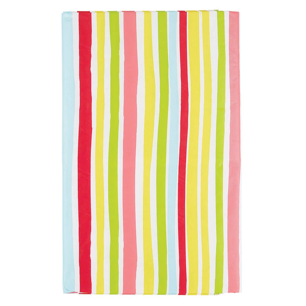 Summer Fun Vinyl Tablecloth with Flannel Backing