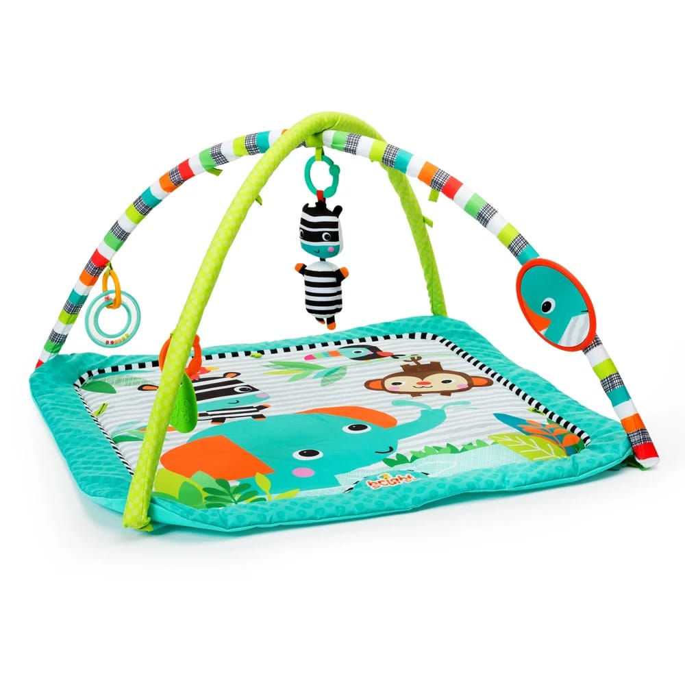 Bright Starts Zig Zag Safari Baby Activity Gym and Play Mat