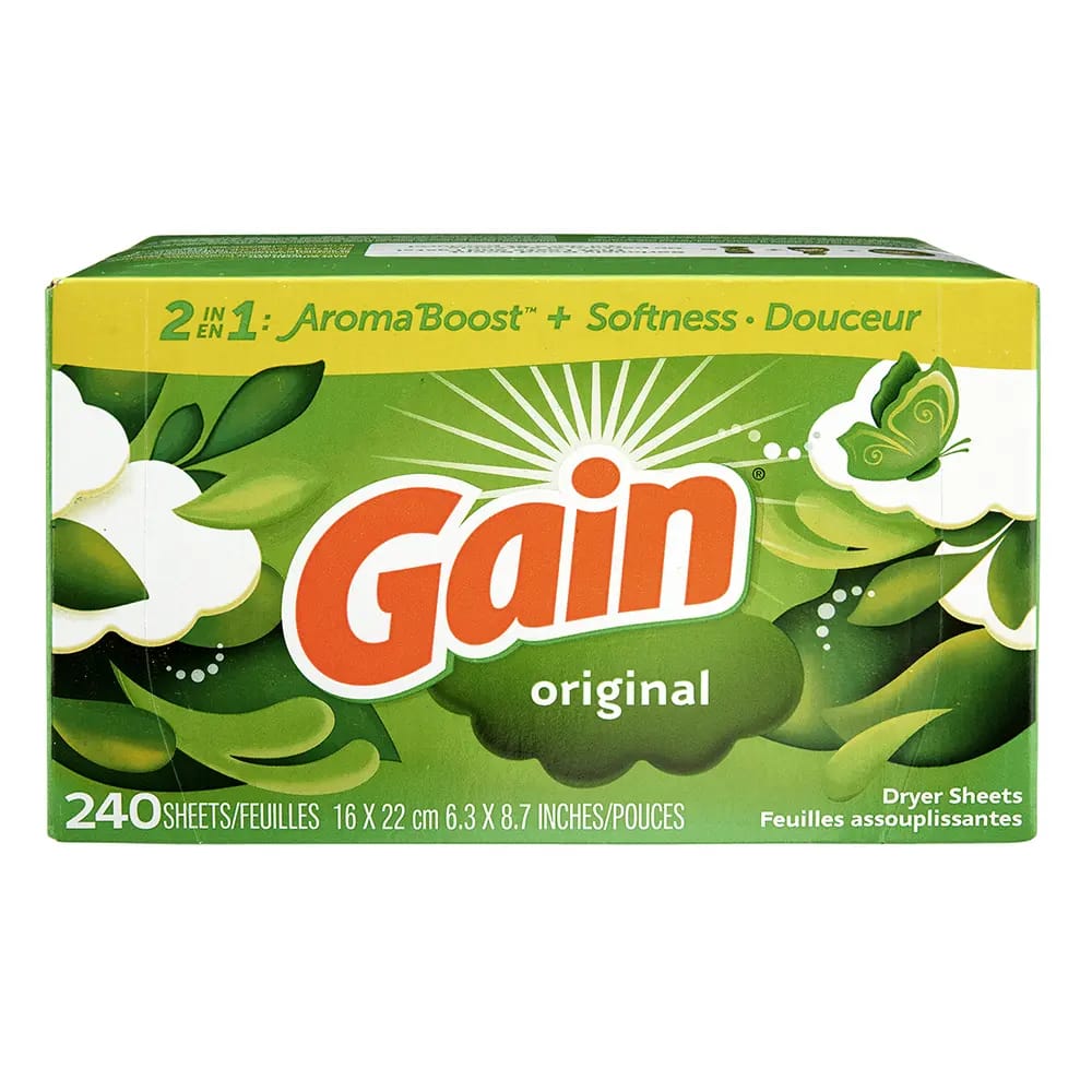 Gain Original Aroma Boost Dryer Sheets, 240 Count