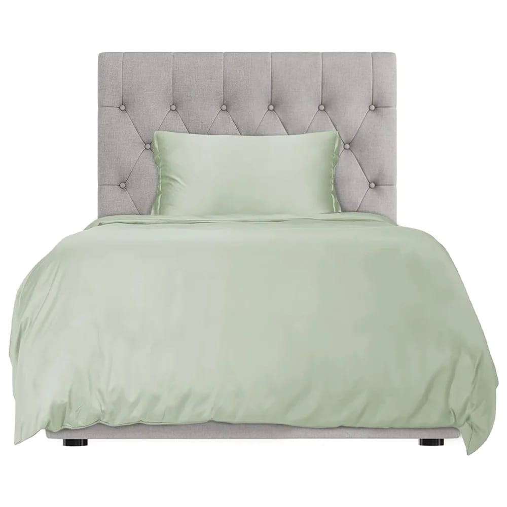 Hotel Sheets Direct 2-Piece Duvet Cover Bed Linen Set, Twin, Light Green