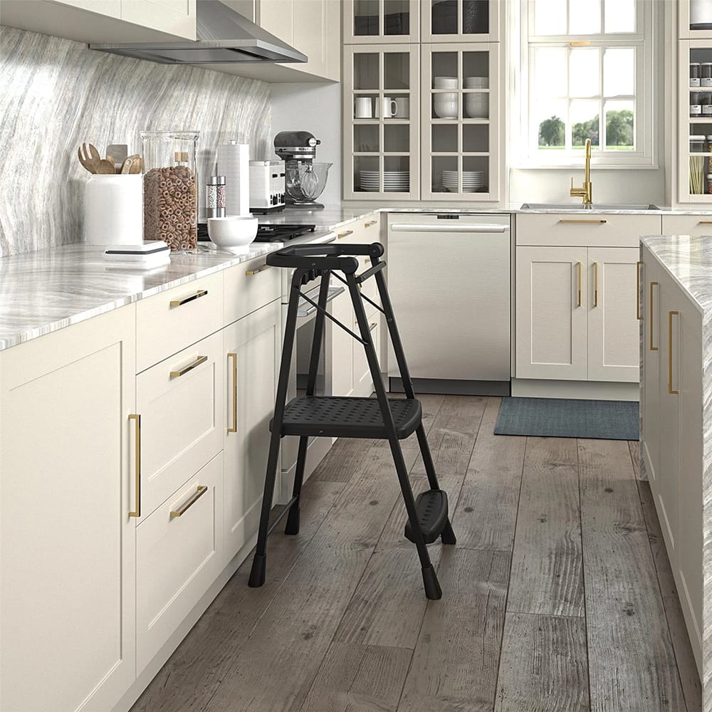 Cosco 2-Step Folding Step Stool, Black