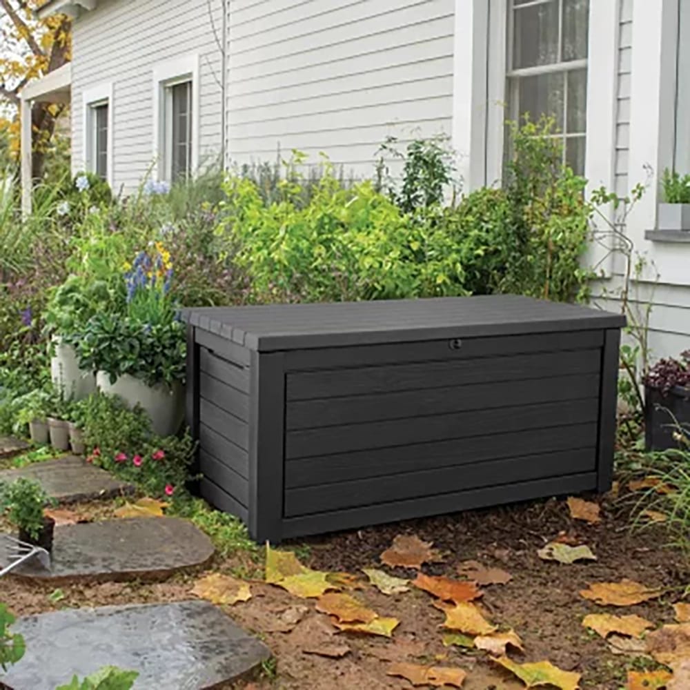 Keter 165 Gal. Resin Deck Box, Graphite