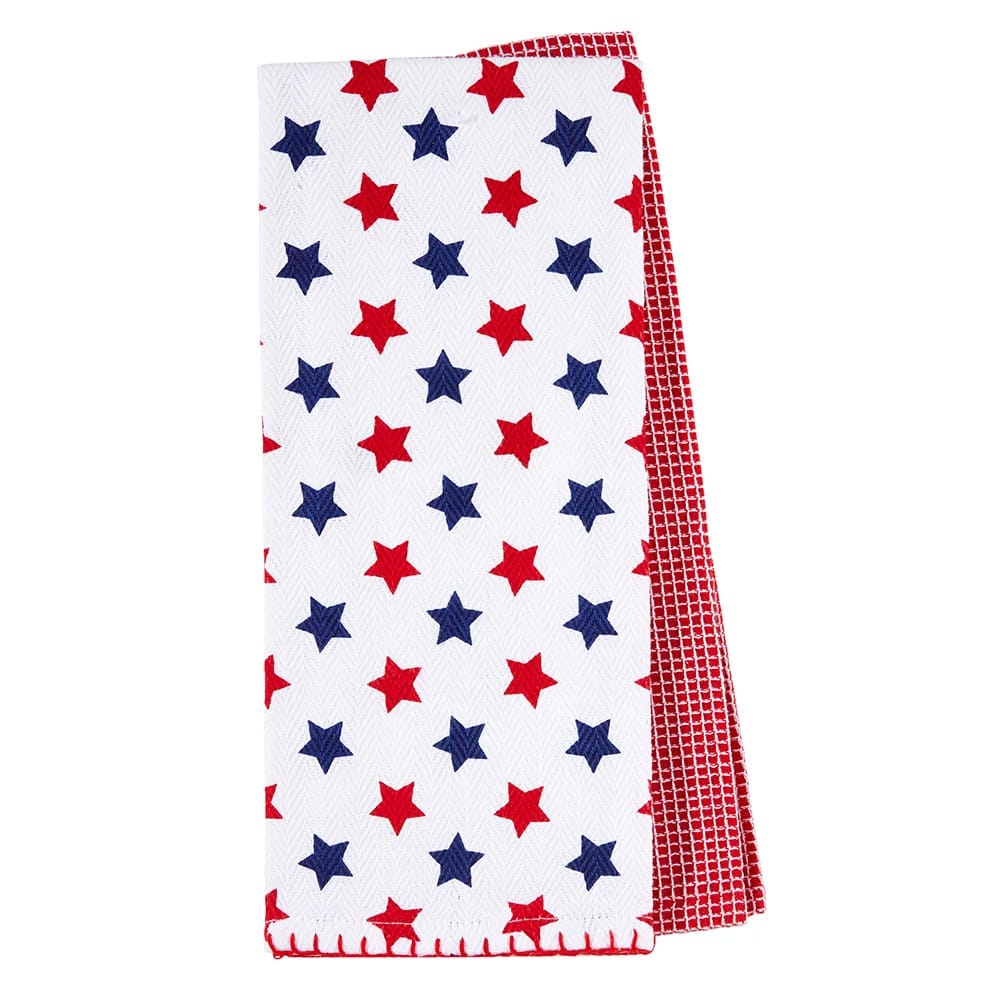 Patriotic Cotton Kitchen Towel Set, 2 Piece