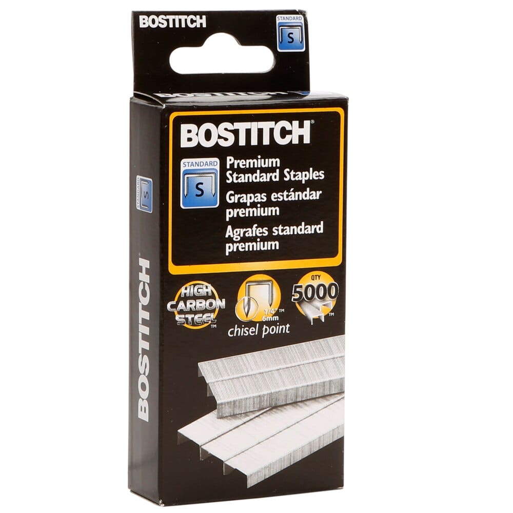 Bostitch Standard Premium Staples, 1/4"