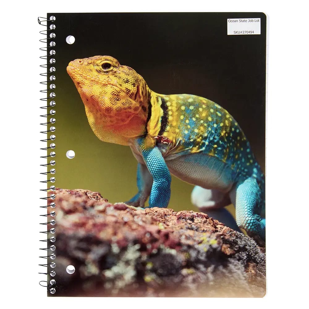 Lizard 1 Subject Spiral Notebook, 100 Sheets, 8" x 10.5"