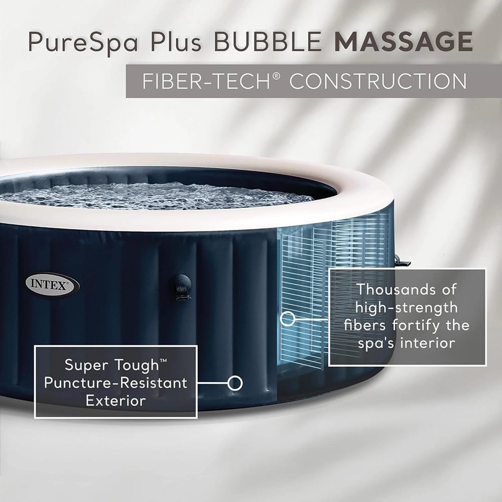 INTEX PureSpa 6-Person Inflatable Hot Tub with Energy-Efficient Spa Cover