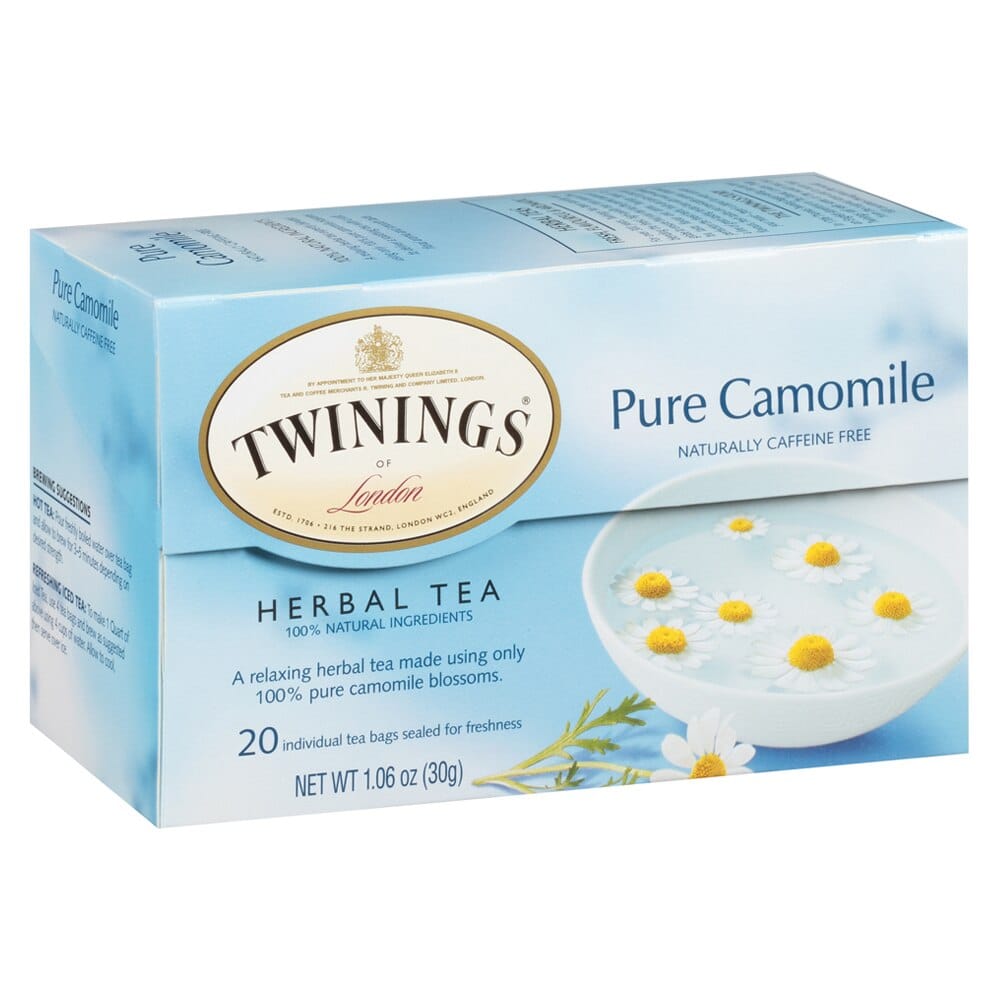 Twinings of London Pure Camomile Herbal Tea Bags, 20 Count