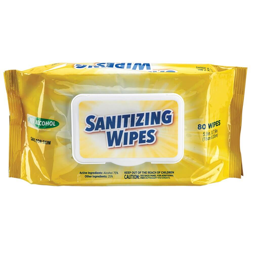 Sanitizing Hand Wipes, 80 Count