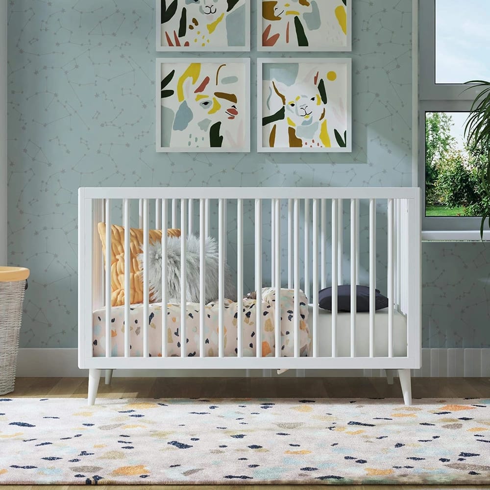 Novogratz 3-in-1 Convertible Crib, White