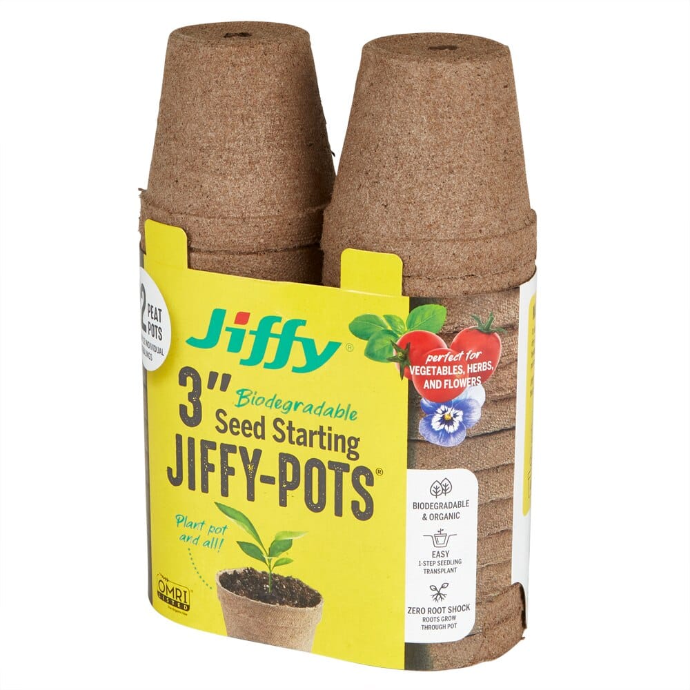 3" Biodegradable Seed Starting Jiffy-Pots, 22-pots