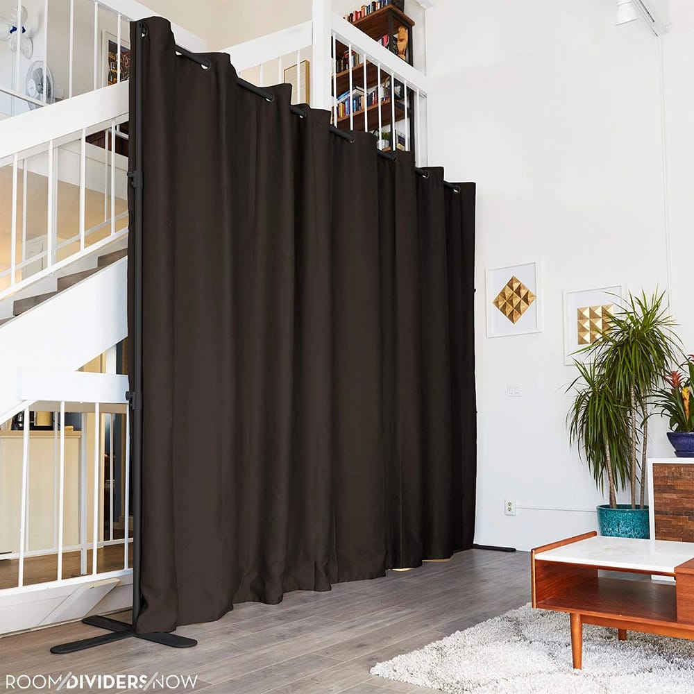 Room/Dividers/Now Premium Room Divider Curtain, 9' x 15', Dark Chocolate