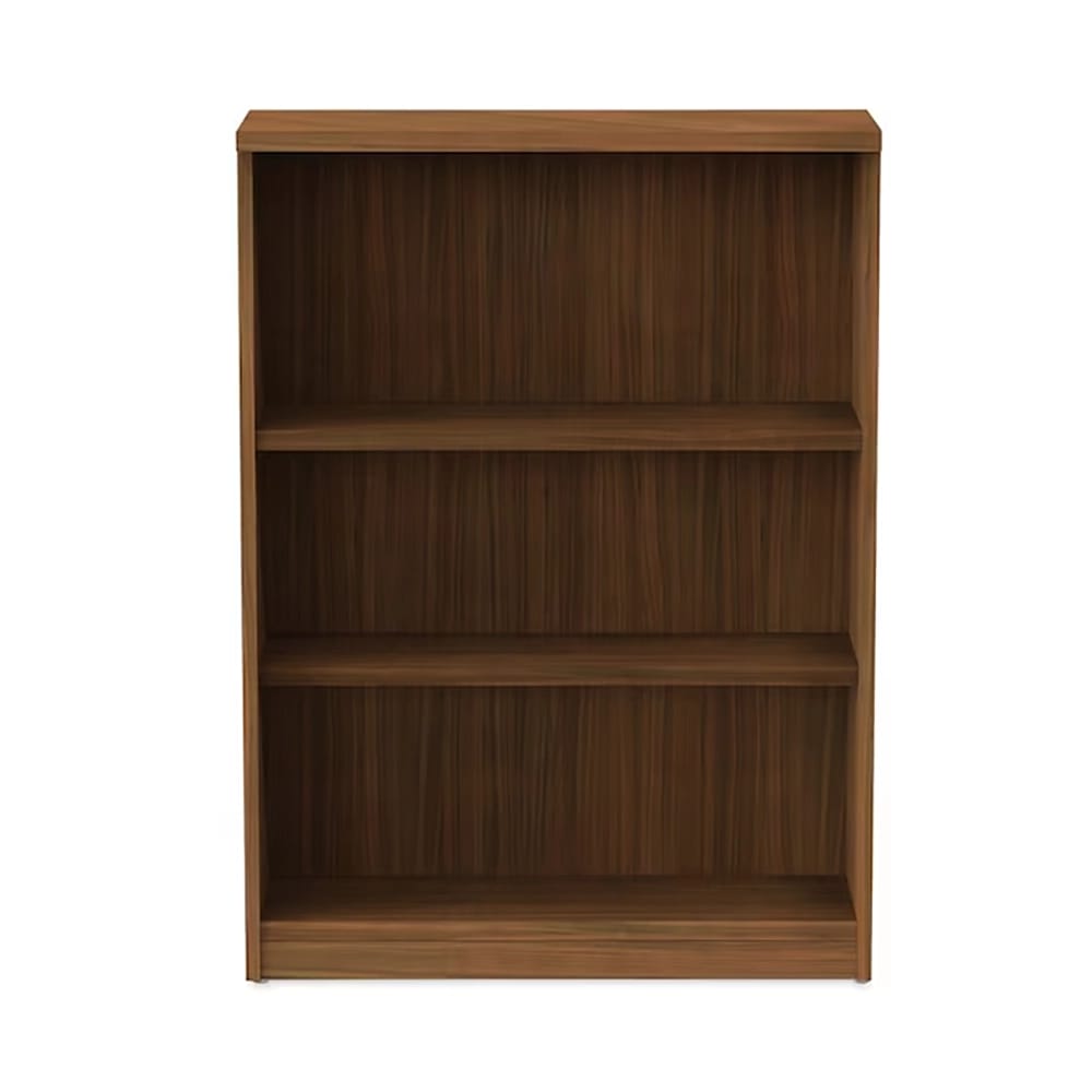 Alera Valencia Series 3-Shelf Bookcase, Walnut