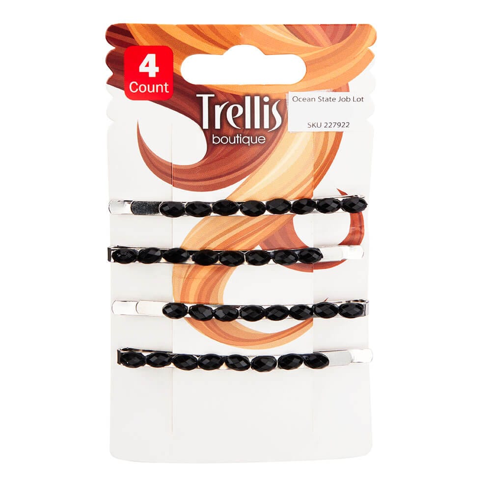 Trellis Boutique Decorative Hair Bobby Pins, 4 Count