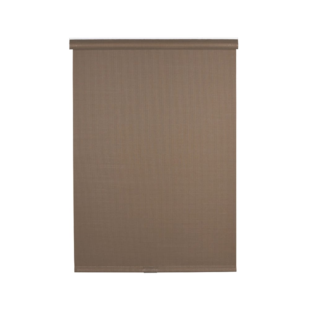 Cordless Semi-Sheer Fabric Roller Shade, Bison, 23" x 66"