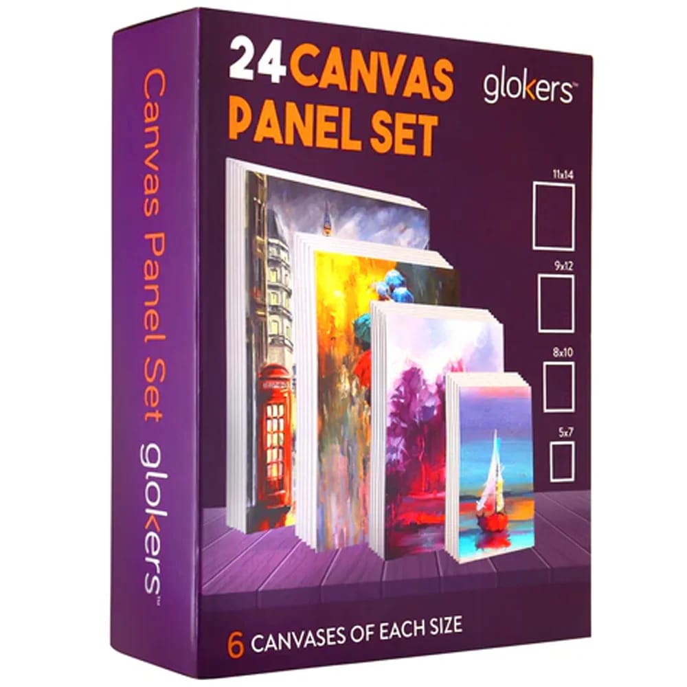 Glokers 24 Canvas Panel Set