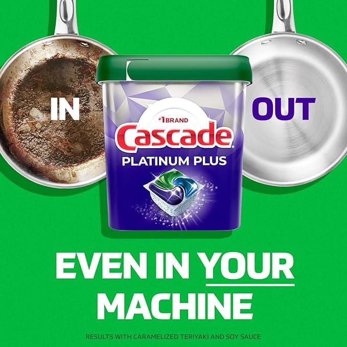 Cascade Platinum Plus Dishwasher Pods, 47 Ct.