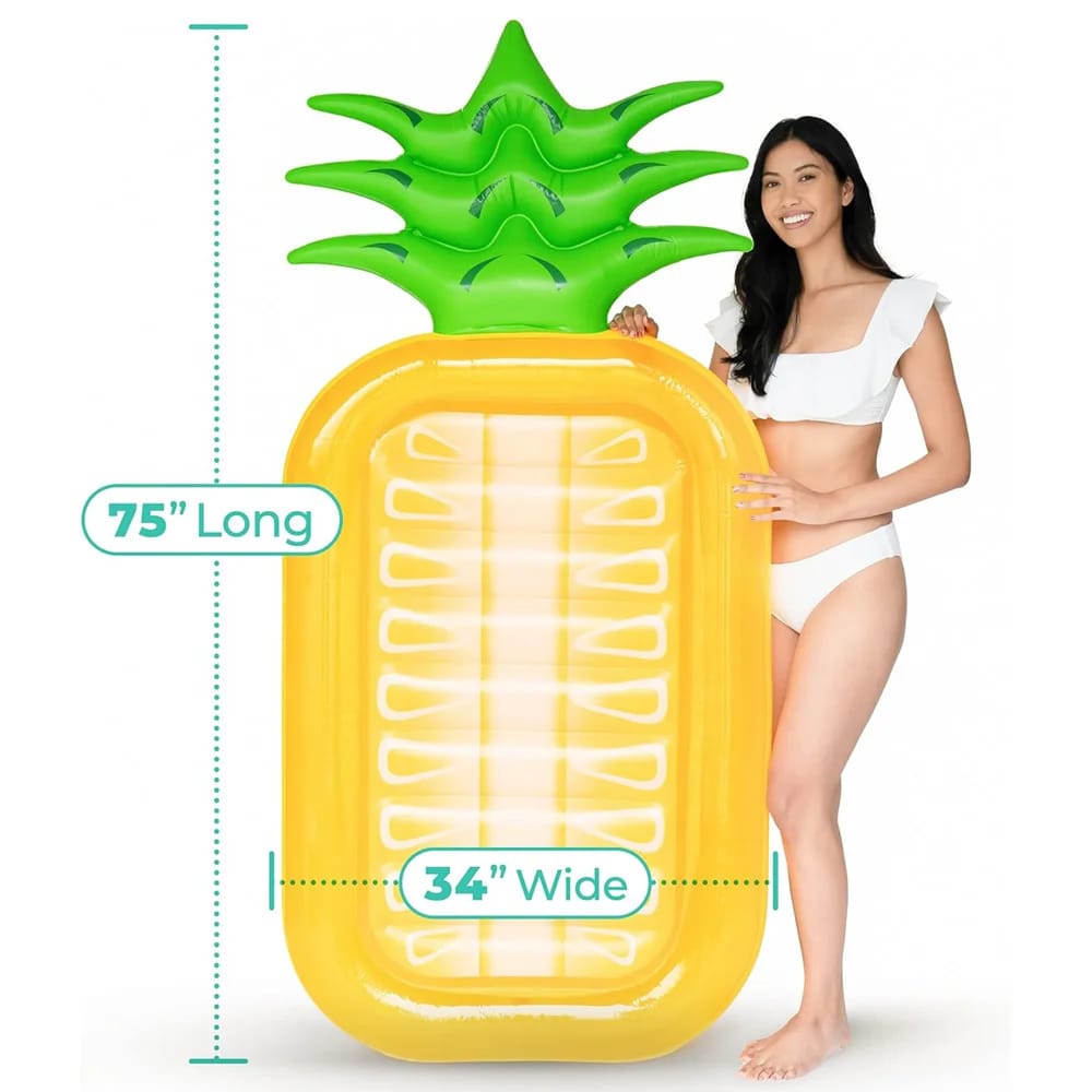 Greenco Giant Inflatable Pineapple Pool Float