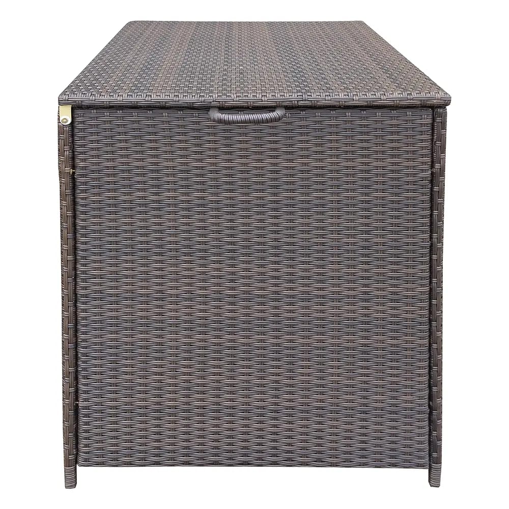 Resin Wicker Deck Box, 78 Gal