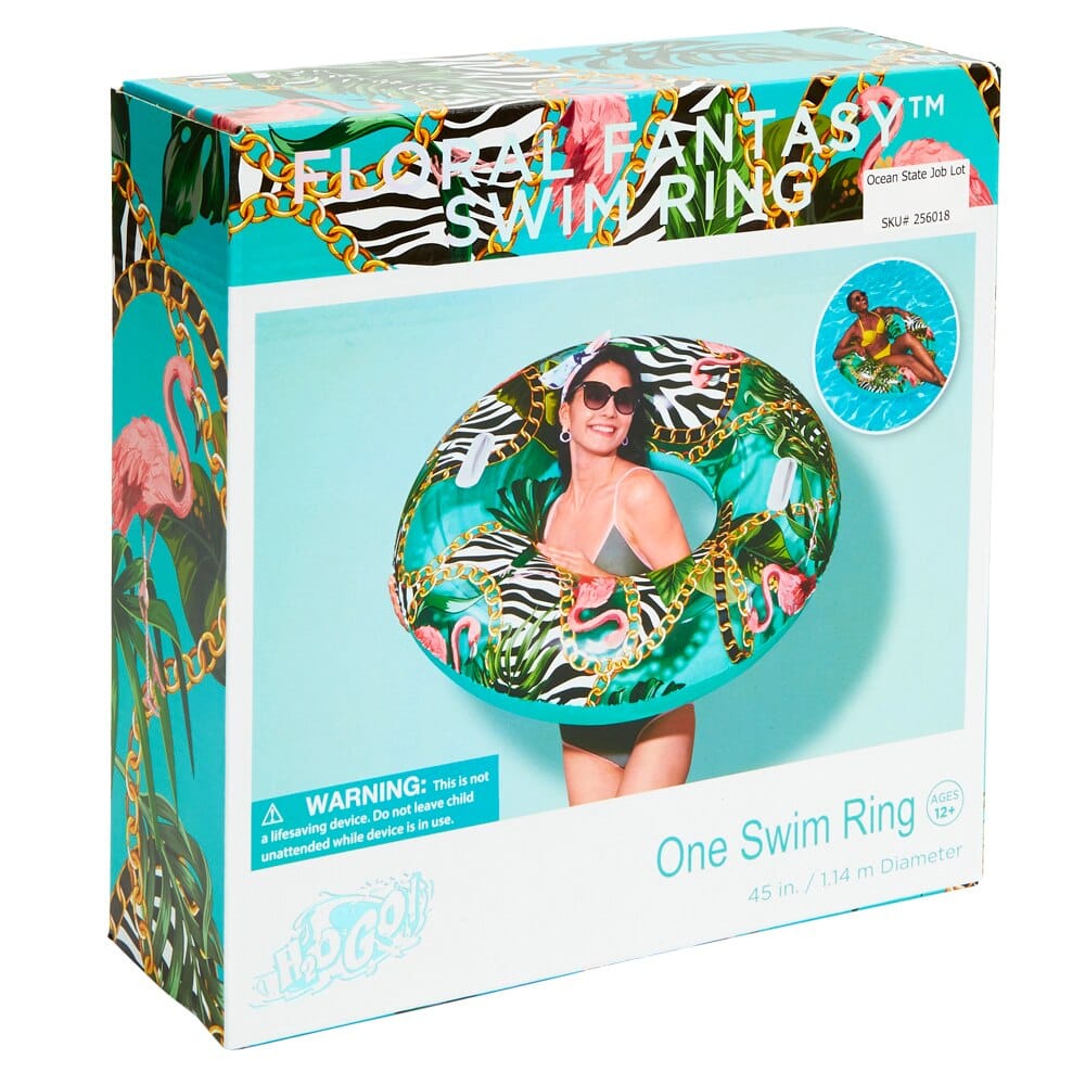 Bestway H2OGO! Floral Fantasy Swim Ring, 45"
